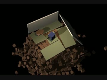 物理演算で試しにマイルームを作った【木造四畳半編】