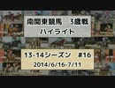 南関東競馬3歳戦ハイライト【13-14シーズン#16】