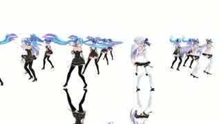 【MMD】 Tda式改変 miku haku Bad Apple!!