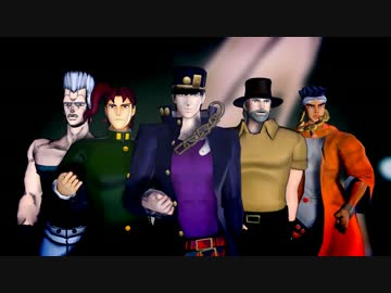 【MMD】1～3部で遊戯王DM OP【ジョジョ】