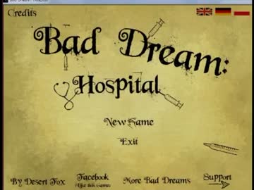 海外フリゲ実況「Bad Dream:Hospital」