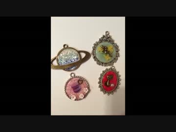 【初心者】　ストラップを作ってみた　【UVレジン】