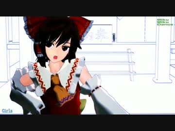 【MMD】ジト目巫女【Girls】