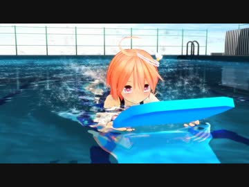 [MMD] 伊５８がビート板使って泳ぐだけ