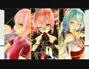 【MMD】Tda式改変ミク・テト・ルカで虎視眈々.