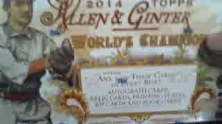 【MLBトレカ】2014 TOPPS Allen & Ginter 2BOX開封