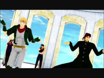 【MMD】シーザーと花京院で天国と地獄【ジョジョ】