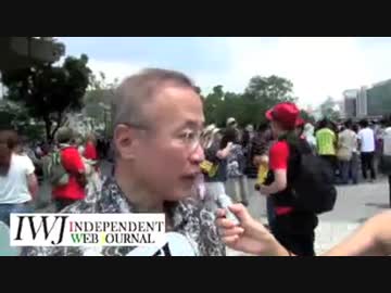 【H26.7.20】仲パレ／男組メンバーと参加議員らの反応（反ヘイトデモ）