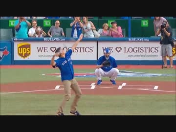 【MLB】テニスで始球式【ラオニッチ】