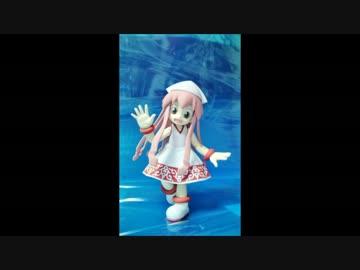 プラモ初心者がイカ娘をピンクに塗ってみた・・・筆で