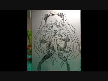 【初音ミク】初音ミクを切り絵にしてみた【切り絵】