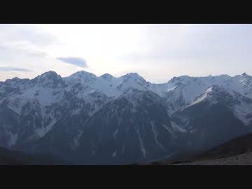 ＧＷの蝶ヶ岳に登る2014