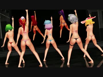 【MMD】咲夜達でHYBRID