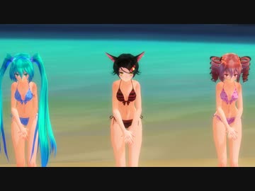 【MMD】夏恋花火【Ver.ビキニ】