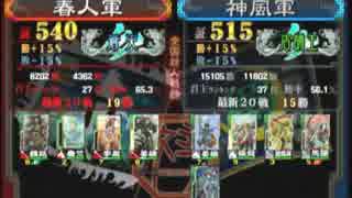 三国志大戦３　頂上対決　2014/7/30　春人軍ＶＳ神風軍