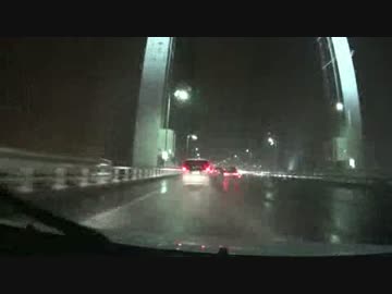 雷雨の中、湾岸線を走る　4/5