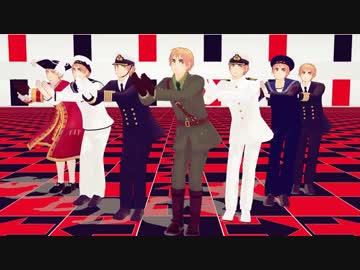 【APヘタリアMMD】しゃち式眉毛さんたちを眺めるだけ（KIMONO PRINSESS）