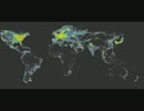 星を見る為の、日本の明るさ分布図