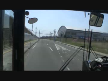 【前面展望】ベイサイドアリーナ駅前後【気仙沼線BRT・2014年Ver】