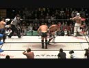 2013/4/4　【6人タッグマッチ】　望月成晃&ドン・フジイ&スペル・シーサー　VS　ジミー・神田&ジミー・カゲトラ&Mr.キューキュー谷嵜なおき豊中ドルフィン　