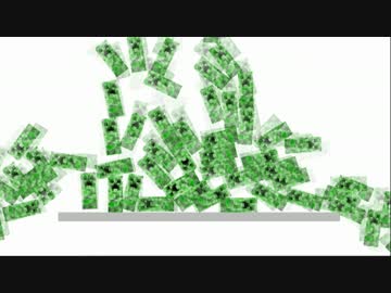 クリーパーを大量に落とすだけ（2D版）