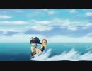 水上を滑走する我那覇響くん