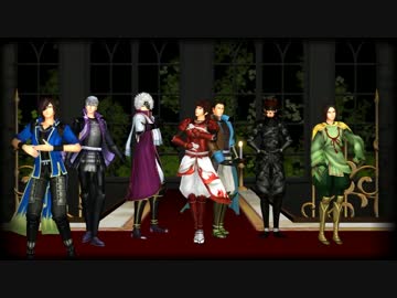 【MMD戦国BASARA】武将7人のCrazy ∞ nighT【みーっつけた】