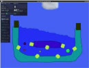 Phunで水流を作って循環させてみるテスト