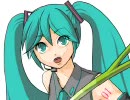 【また懲りずに】ネギと初音ミク【描いてみた】