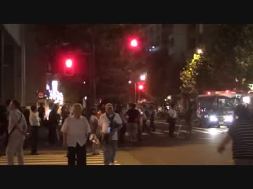 【在特会】 反靖国・反天皇・反原発 極左キャンドルデモへのカウンター6