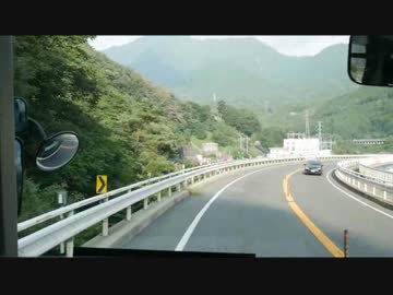 【前面展望】田立ー南木曾【中央西線・不通による代行バス】