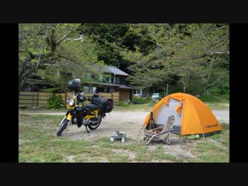 クロスカブと琵琶湖キャンプ[8月]