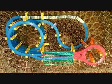 すこし密度の高いプラレールのレイアウトを作ってみた！【4K UltraHD】