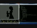 【Linux】TeraTerm で Bad Apple!! PV 影絵【Ruby】