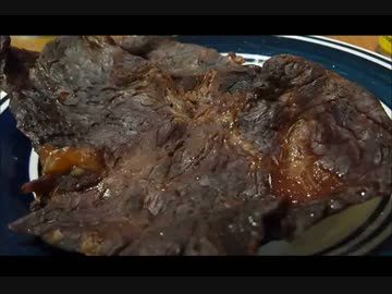 アメリカの食卓 351 オーブンでビーフジャーキーを作って食す！