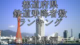 都道府県　鉄道乗降者数ランキング　兵庫県編