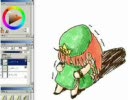 よすどんお絵かき 東方 妹紅練習