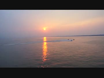 夕暮れの江の島 「きまぐれラジコン空撮」