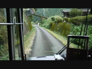 【前面展望】五條BCー専用道城戸②【奈良交通バス・旧国鉄五新線】