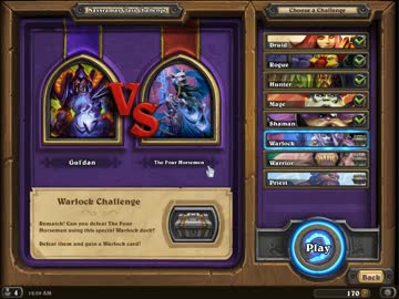 Hearthstone - ウォーロックチャレンジ