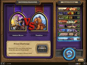 Hearthstone - プリーストチャレンジ