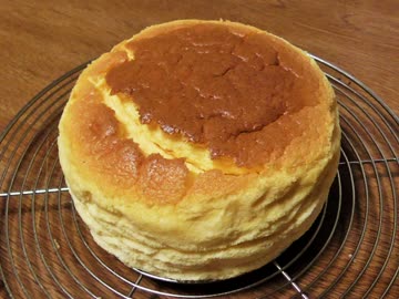 抹茶シフォン＆チーズスフレ　作りました