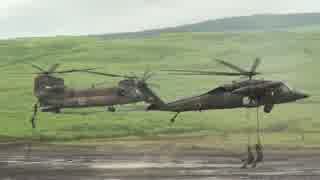 2014.8.24　富士総合火力演習　CH-47　UH-60