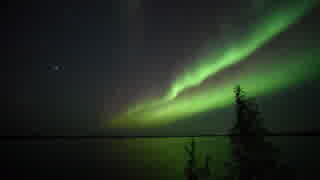 Northern Lights at Blachford Lake Lodge 20140823