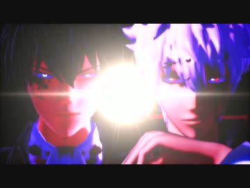 【MMD銀魂】銀さんと土方さんで『月陽-ツキアカリ-』