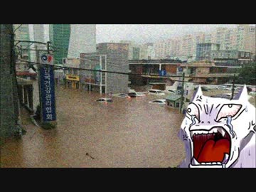 韓国の大雨で原発停止の大被害！国内放射線が