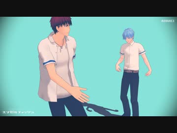 【MMD黒バス】エンゼルフィッシュ【火神＆黒子】