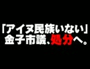 「アイヌいない」自民・金子快之市議の処分について。- 2014.08.28