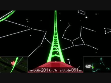 物理コースター、製作過程と夜景Ver
