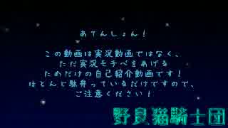 【野良猫騎士団】私たち、ゲーム実況始めるってよ。